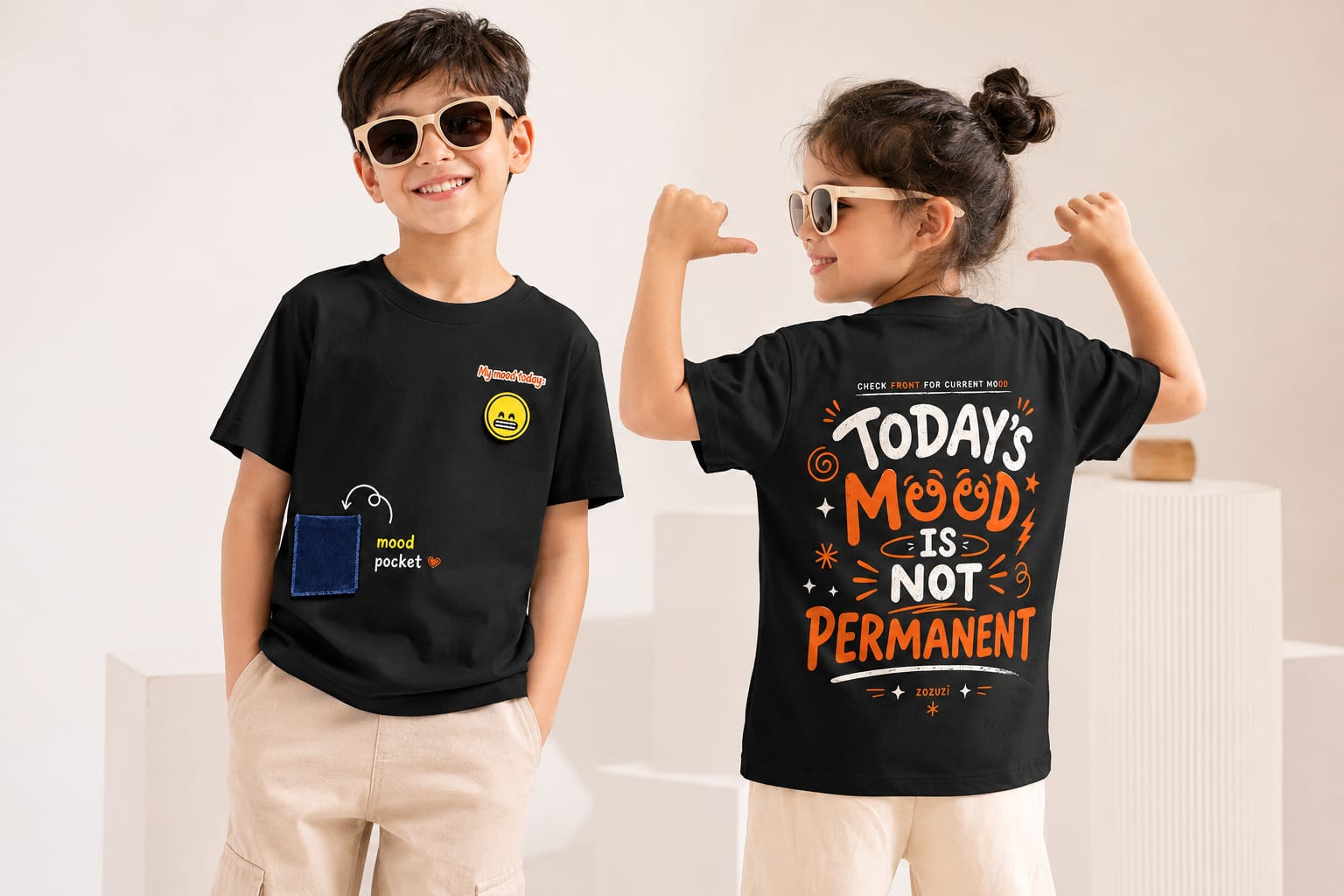 Service Provider of Kids Mood Tee(Unisex) in New Delhi, Delhi, India